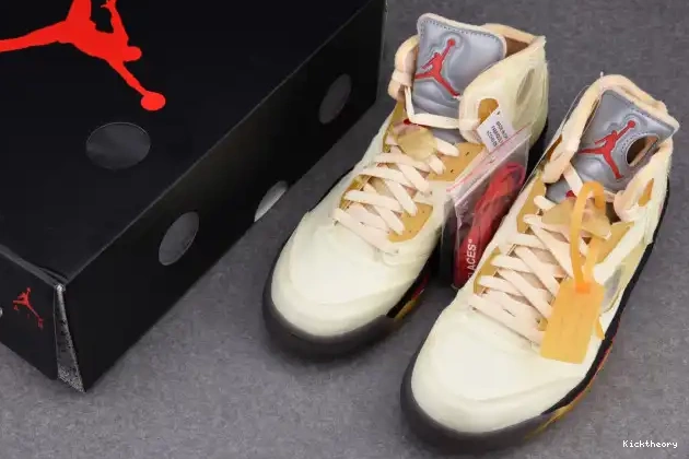Kicktheory OFF-WHITE Jordan Retro 5 Sail DH8565-100 0513